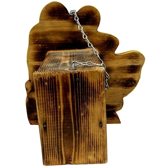 WINNIE the POOH Handmade Wooden Bird House Decoration Nesting Box or Decoration - Picture 4 of 10